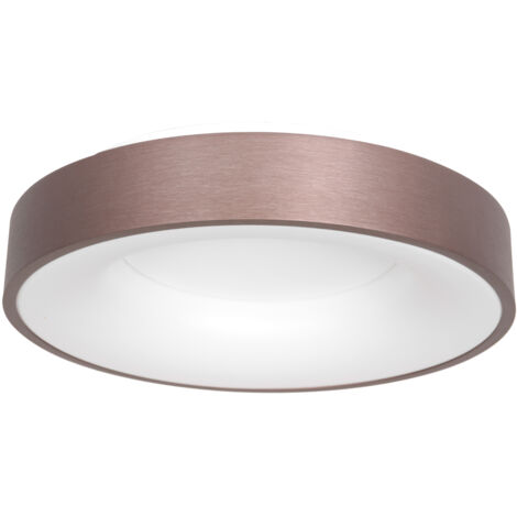 Deckenleuchte Wohnzimmerleuchte Küchenlampe LED dimmbar bronze weiß rund Metall