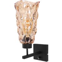 Steinhauer - wandleuchte - Stang - bernstein - glas metall -