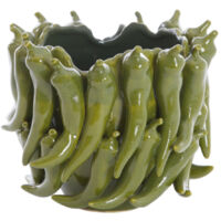 Light & Living Keramikvase PEPPER Dunkelgrün – 25,5x24,5x20,5 cm