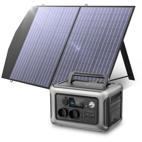 Generador solar – Estación de energía portátil para fuente de alimentación  de emergencia, generadores portátiles para uso doméstico, campamento y