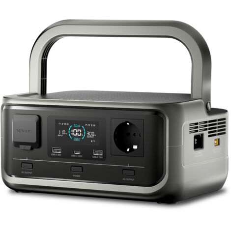 ALLPOWERS P300 Estación de Energía Portátil, 256Wh Batería LiFePO4 con Salida CA de 300W (600W Pico), 0-100% en 1 hora, Generador Solar Portátil para Emergencias, Camping, Viajes, Jardín, Cortes