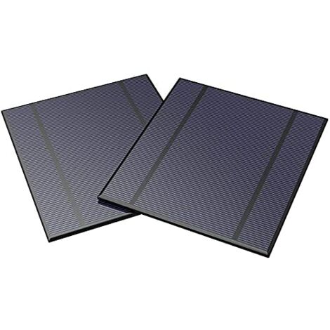 ALLPOWERS 2 Piezas 2.5W 5V/500mAh Mini Encapsulado Panel Solar Epoxi DIY Batería Cargador Kit para Energía Batería LED 130x150mm (Panel Solar Sólo)