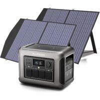 ALLPOWERS R1500 Generador Solar con 2 Paneles Solares de 100W, Estación de Energía Portátil 1152Wh LiFePO4 Batería, 4 Salidas AC de 1800W (3000W Pico), para Camping, Viajes, Cortes, Emergencia