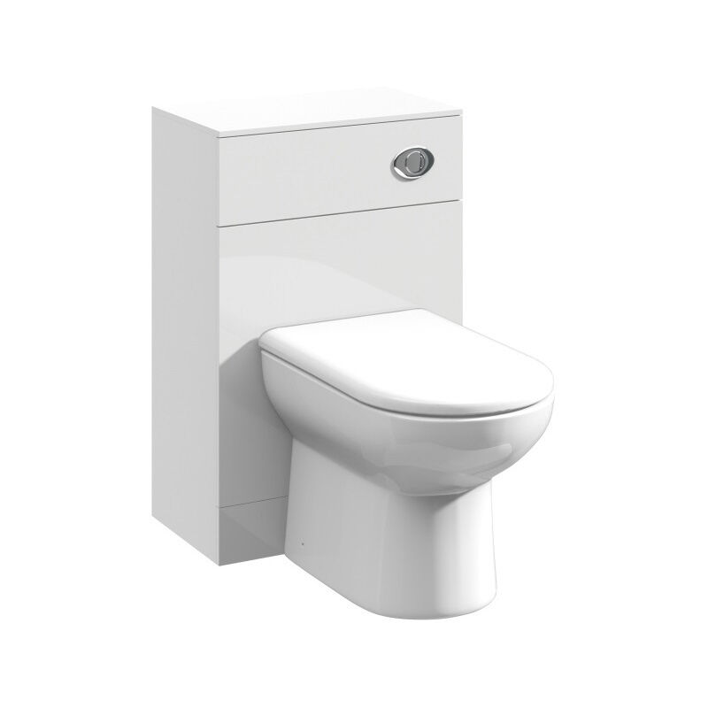 Slimline WC Unit   - 600mm - Gloss White