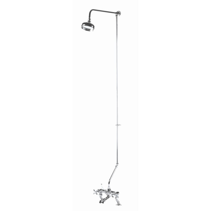 Rigid Riser Kit with Swivel Spout - Chrome