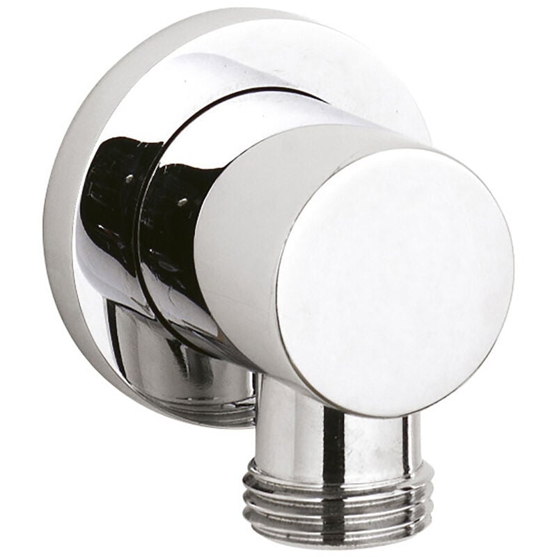Round Minimalist Outlet Elbow - Chrome