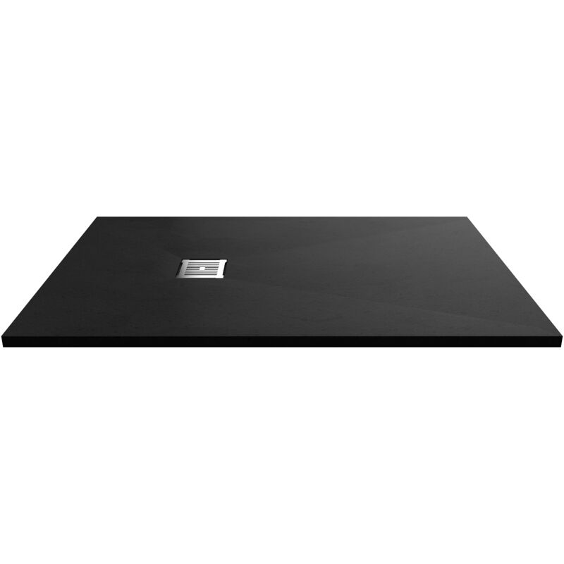 1400mm x 900mm Premium Slimline Rectangular Shower Tray - Slate Black