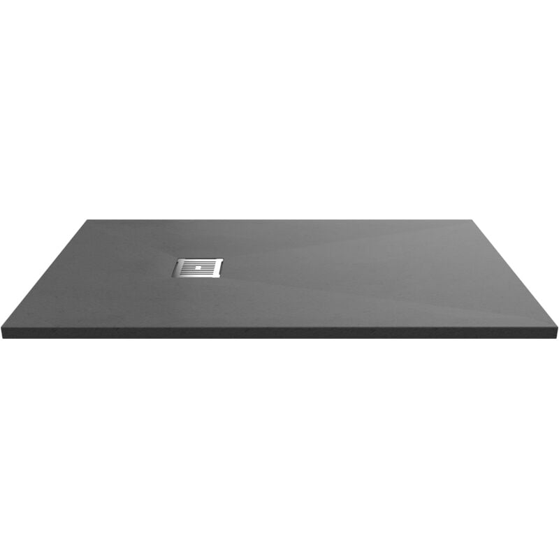 1400mm x 800mm Premium Slimline Rectangular Shower Tray - Slate Grey