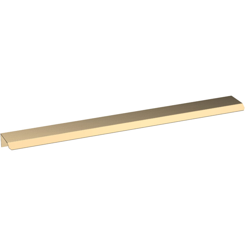 Finger Pull Handle, 300mm (224mm Centres) - Brushed Brass