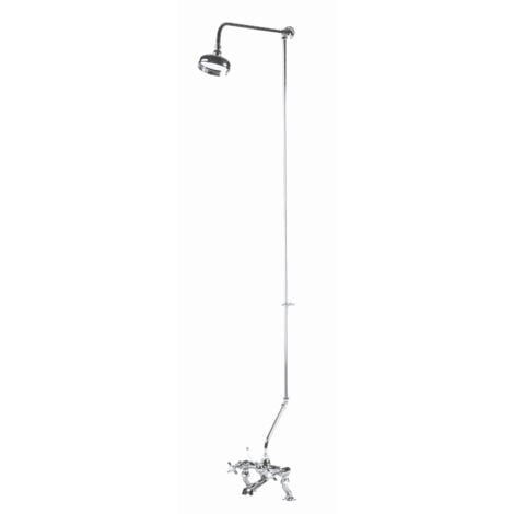 Rigid Riser Kit with Swivel Spout - Chrome