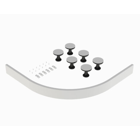 Shower Tray Leg Set - White - For 700mm-900mm Quadrant Resin Trays