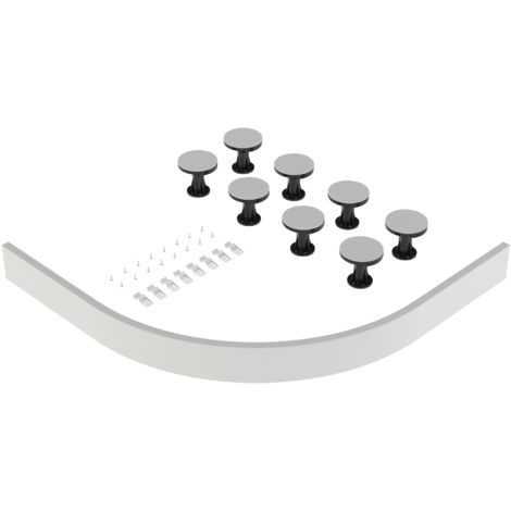 Shower Tray Leg Set - White - For 1000mm-1200mm Quadrant & Offset Resin Trays
