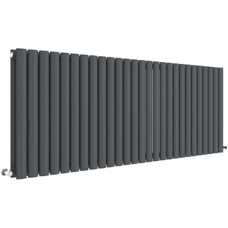 Balterley Pattingham Horizontal Double Panel Radiator, 600mm x 1572mm - Anthracite