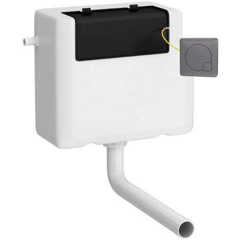 Universal Water Saving Dual Flush Side Inlet & Square Push Button ...