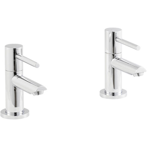 Balterley Bradnop Round Lever Basin Taps - Chrome