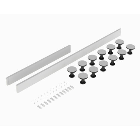 Shower Tray Leg Set - White - For 1300mm-1800mm Rectangular & Walk In Resin Trays