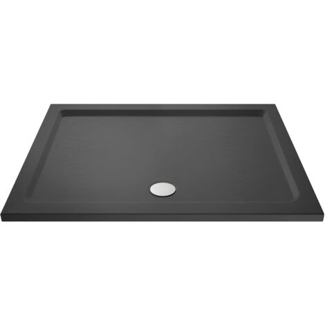 1400mm x 700mm Premium Rectangular Shower Tray - Slate Grey
