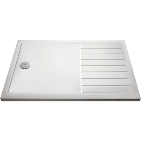 White Resin Walk-In Shower Tray 1700mm x 800mm