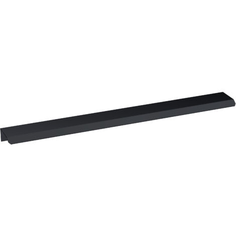 Finger Pull Handle, 300mm (224mm Centres) - Matt Black