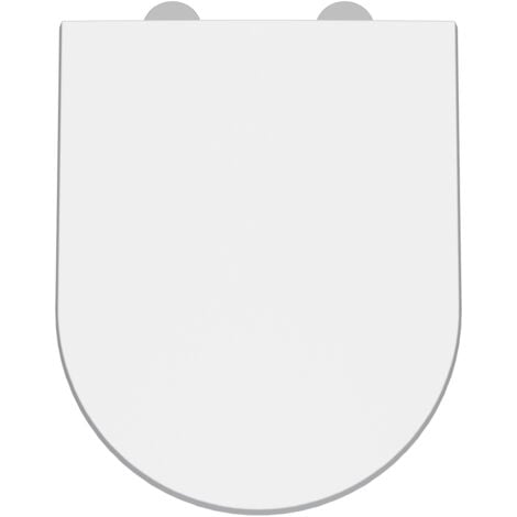 Luxury D Shape Top Fix Soft Close - White