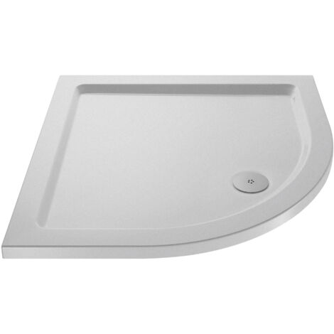 900mm x 900mm Premium Slip Resistant Slimline Quadrant Shower Tray - White