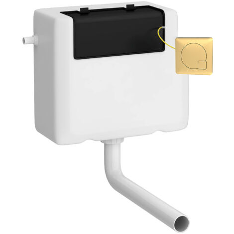 Universal Water Saving Dual Flush Side Inlet & Square Flush Plate ...