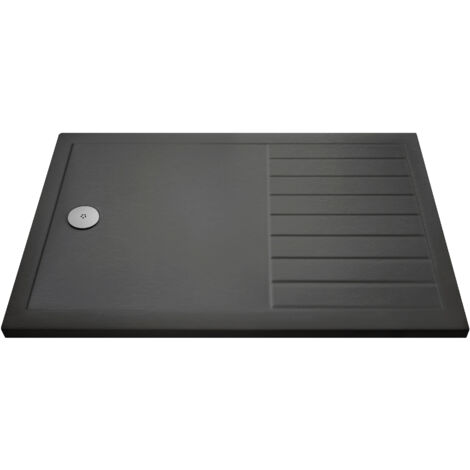 Premium Walk-In Shower Tray 1400mm x 800mm - Slate Grey