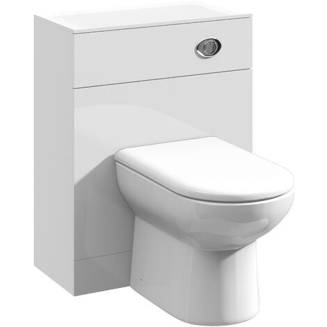 WC Unit - 600mm - Gloss White