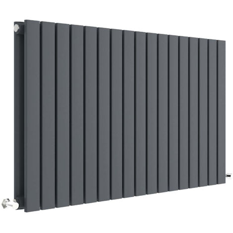 Balterley Edingale Square Horizontal Double Panel Radiator, 600mm x 992mm - Anthracite
