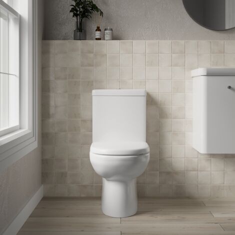Close Coupled Toilet Pan & Cistern   - 825mm x 395mm x 670mm