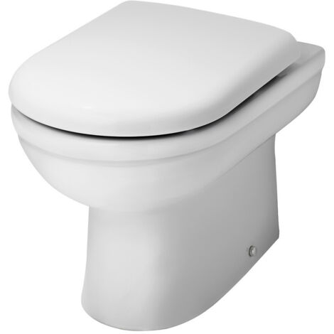 Round Back to Wall Toilet Pan - 395mm x 360mm x 540mm (1/2)