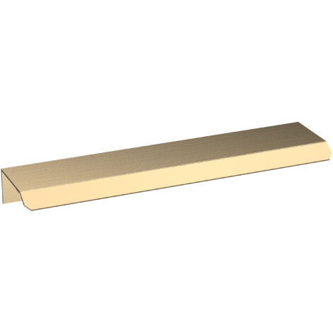 Finger Pull Handle, 150mm (96mm Centres) - Brushed Brass