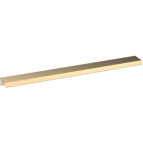 Finger Pull Handle, 300mm (224mm Centres) - Brushed Brass