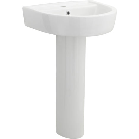 1 Tap Hole Basin & Full Pedestal - 520mm