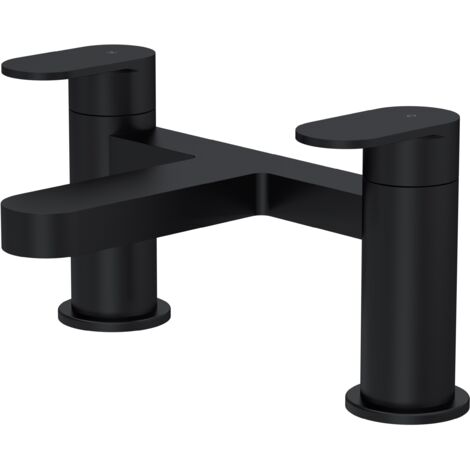 Balterley Trescott Round Deck Mounted Bath Filler Tap - Matt Black