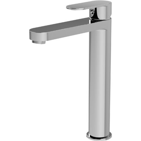 Round Tall Mono Basin Mixer Tap - Chrome