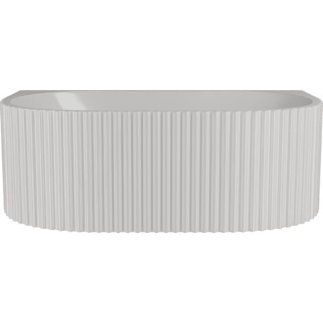 Contemporary Back To Wall Freestanding Bath with Ribbing from Balterley - 1700mm x 780mm