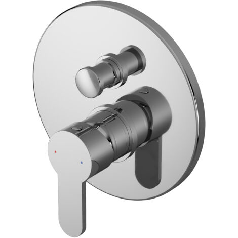 Balterley Consall Round Concealed Manual Shower Valve with Diverter 2 Outlets - Chrome