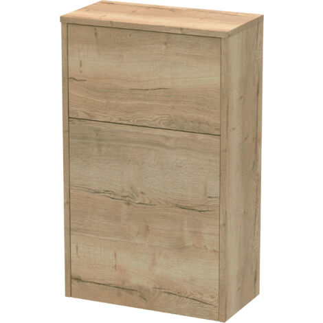Chartley Floor Standing WC Toilet Unit (Pan & Cistern Not Included), 500mm - Woodgrain Autumn Oak - Balterley