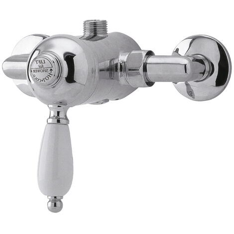 Traditional Round Concealed Manual Shower Valve (1 Outlet) - Chrome