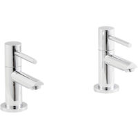 Balterley Bradnop Round Lever Basin Taps - Chrome