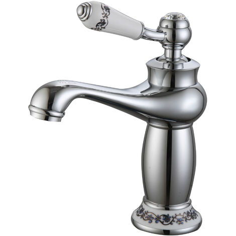 Robinet de lavabo monocommande modèle Argán en chrome (1/2)