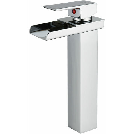 Robinet de lavabo haut modèle Aries avec sortie d'eau effet cascade (1/2)