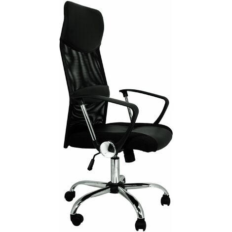 Chaise de bureau Santander de couleur noire (1/5)