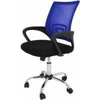 Chaise d'étude pour enfants/jeunes adultes modèle Ribadeo en couleur bleue