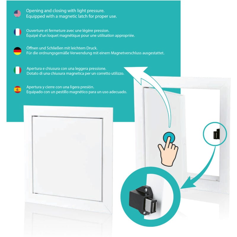 Manthorpe GL50 White Access Panel Inspection Hatch 100mm X 150mm Fuse