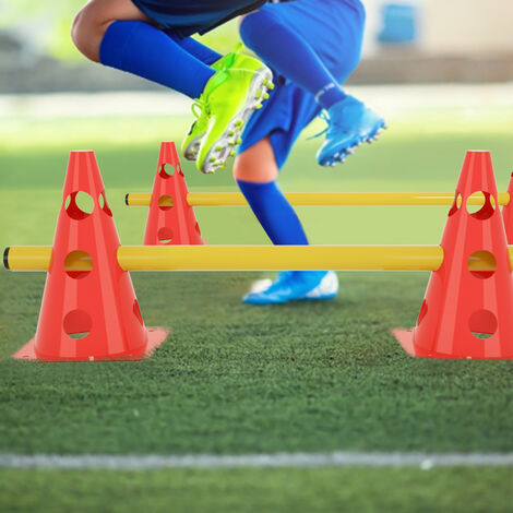 Kit Entraînement D'agilité Football - Poteaux Ajustables, Cônes, échelle 20FT