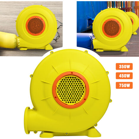 COSTWAY 680W Air Blower for Inflatable Castle, 220-240V Low Noise Pump with 4 Ground Stakes and Power Cord, 2340pa Powerful Electric Fan for Inflatable Toys