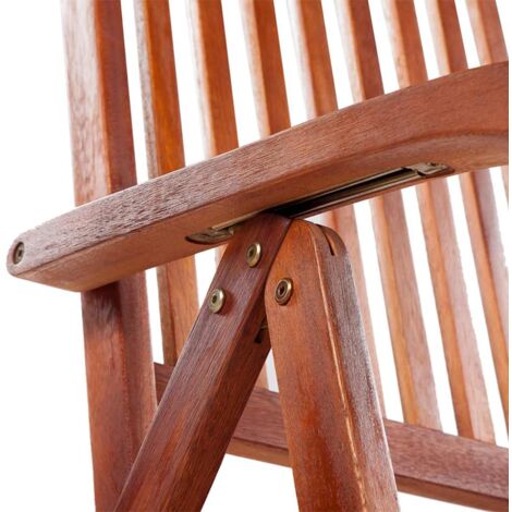 Gartenstühle 2 Stk.  Gartensessel Klappbar Akazie Massivholz Braun vidaXL