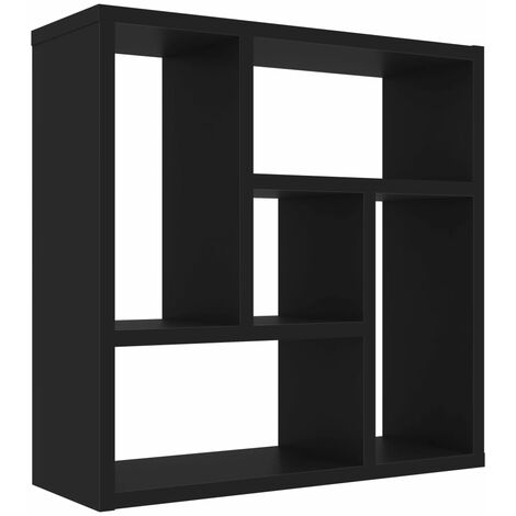 Wandregal Wandboard Schwarz 45,1x16x45,1 cm Holzwerkstoff vidaXL